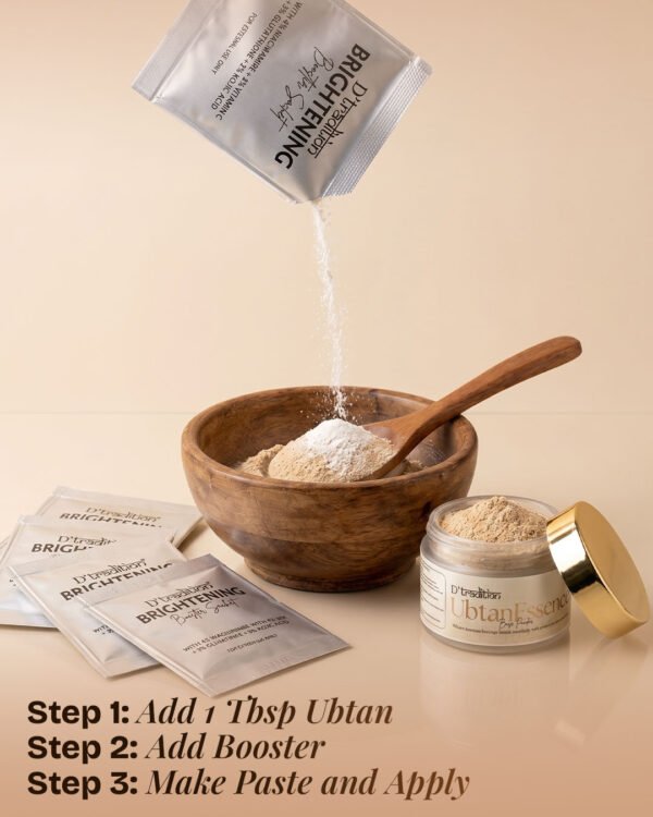 How to use UbtanEssence with Brightening Booster Sachet - 2 step ritual